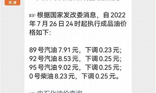 天津市今日油价最新消息_天津今日油价一览